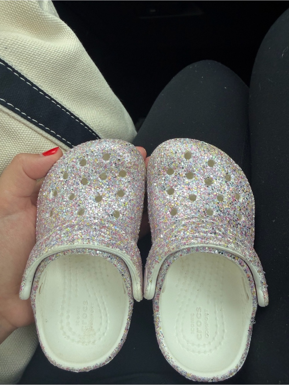 CROCS Kids Glitter Clogs - Pink Multi Glitter